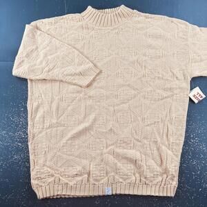 VTG Spunky Younkers Sweater One Size Yellow Oversized Textured Knit Boxy 80s NWT